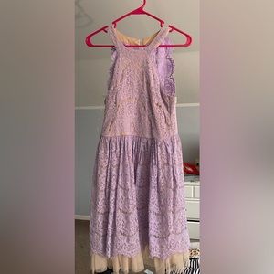 Purple lace dress